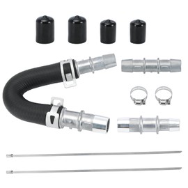 PQY Engine Heater Core Hose Kit 5/8" End and 3/4" End Hose with aluminum fittings Replace 626-001 for Most Common Heater Hoses