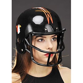 Magic Box Adult Fancy Dress Black American Football Helmet