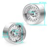 Zolikar 4Pcs Aluminum 2.2 Beadlock Wheels Wide 34.8mm RC Wheel