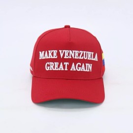 Aviles MAKE VENEZUELA GREAT AGAIN RED MAGA HAT BASEBALL  SnapBack  HASTA EL FINAL