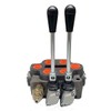 Lfhelper 2 Spool Hydraulic Control Valve, 25 GPM/3000 PSI Hydraulic