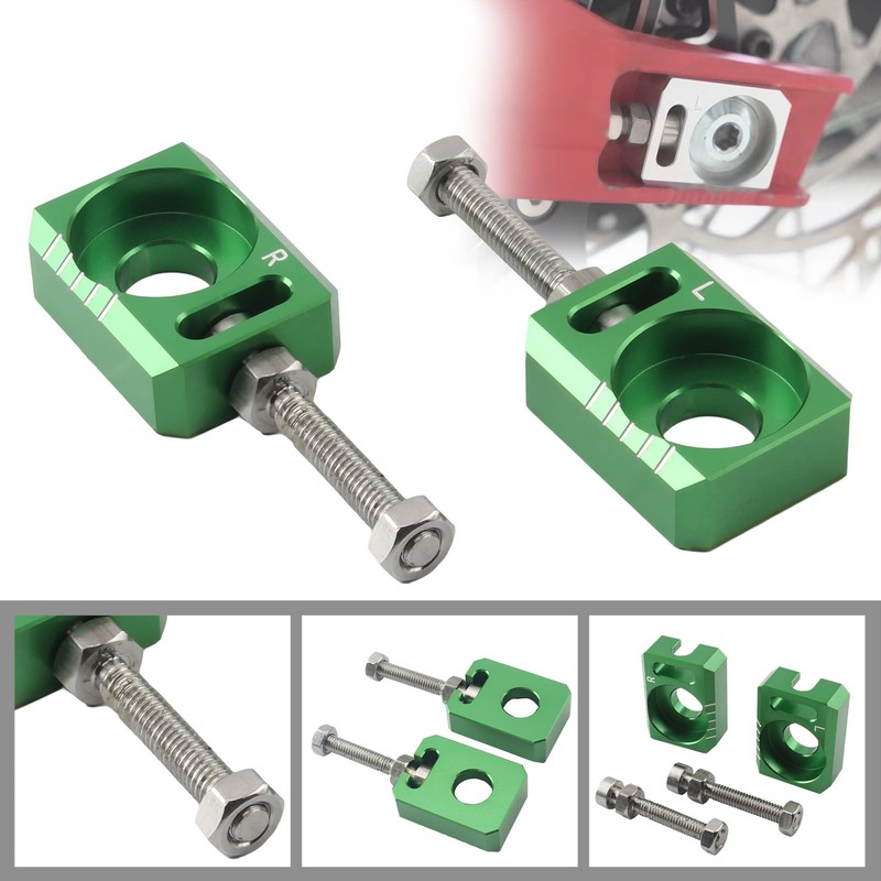 ABCERRSI Rear Axle Blocks Chain Adjuster,Electric Dirt Bike Chain Tensioner