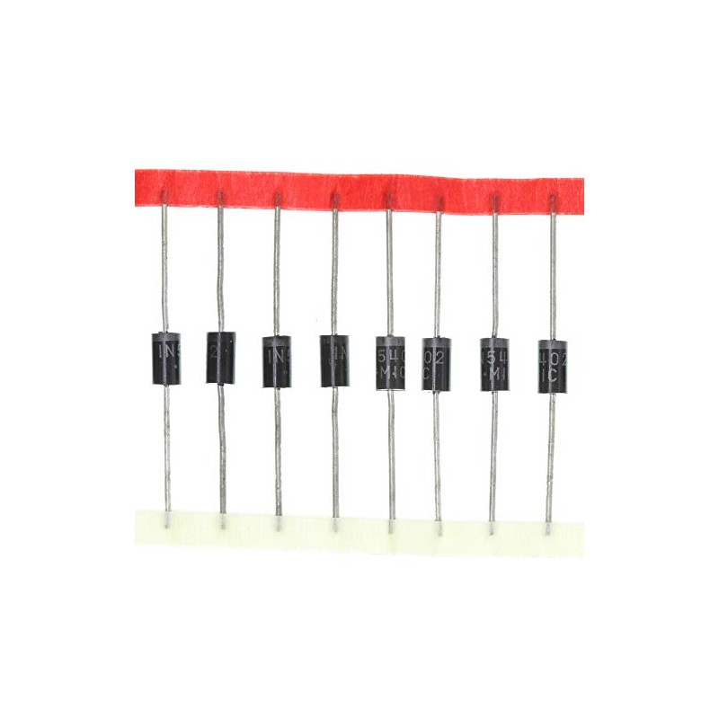 HUABAN 50pcs 1N5402 Rectifier Diode 3A 200V DO-27 (DO-201AD) 5402