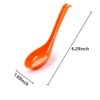 6Pcs Soup Spoon Ramen Noodle Soup Ladle Orange Soup Spoons