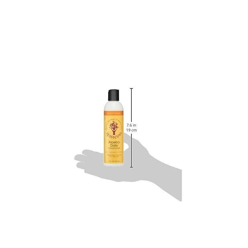 Jessicurl, Aloeba Daily Conditioner for Fine Hair, No Fragrance, 8