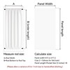 Vatge Front Door Sidelight Curtains with Velcro - 12x72 Door