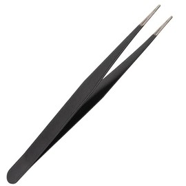 Craft County Precision Tweezers – Anti-Static Stainless-Steel Tweezers – Broad Length