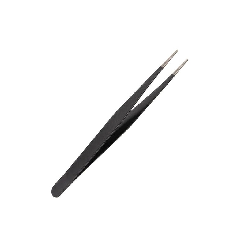 Craft County Precision Tweezers – Anti-Static Stainless-Steel Tweezers – Broad