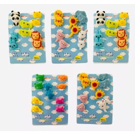 Tuybb Set 50 Tenedores Palillos Animales Caritas Lunch Fruta Niños