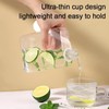 yesSMI 1Pc Slim Square Travel Water Bottle, Flat Drink Cup,