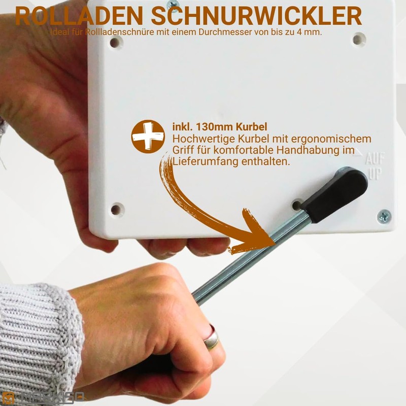 markiso® Transmission Winder with Crank [Made in Germany] Roller Shutter