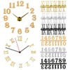 Vctitil 6 Pieces Clock Numerals Kit,Arabic Number and Roman Number