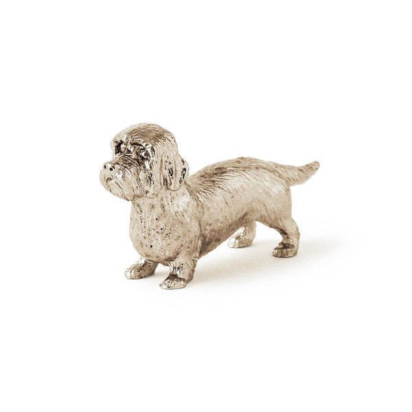 Dandy Dinmont terrier dog figure made in UK (japan import)