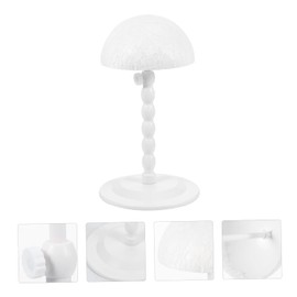 FRCOLOR Adjustable Lace Wig Stand Portable Display Holder for Wigs Hats Cosmetology for Home Salon Travel Use Smooth for Safe Styling and Professional Display