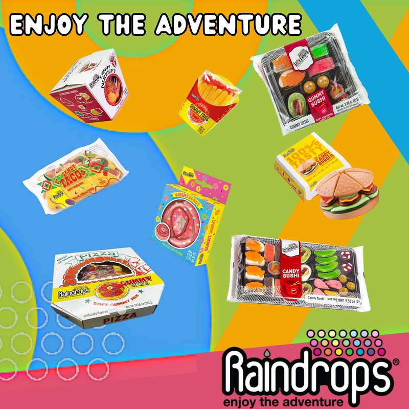 Raindrops - Gummy Candy Taco - Yummy Gummy Food Looks
