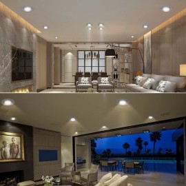 GREENLUX 4 Inch LED Gimbal Recessed Light with Junction Box, 90° Adjustable Directio