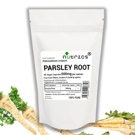 Nutrics® 500mg Parsley Root x 90 V Capsules (1 Month Supply) Suitable for Vegan Vegetarian Diet