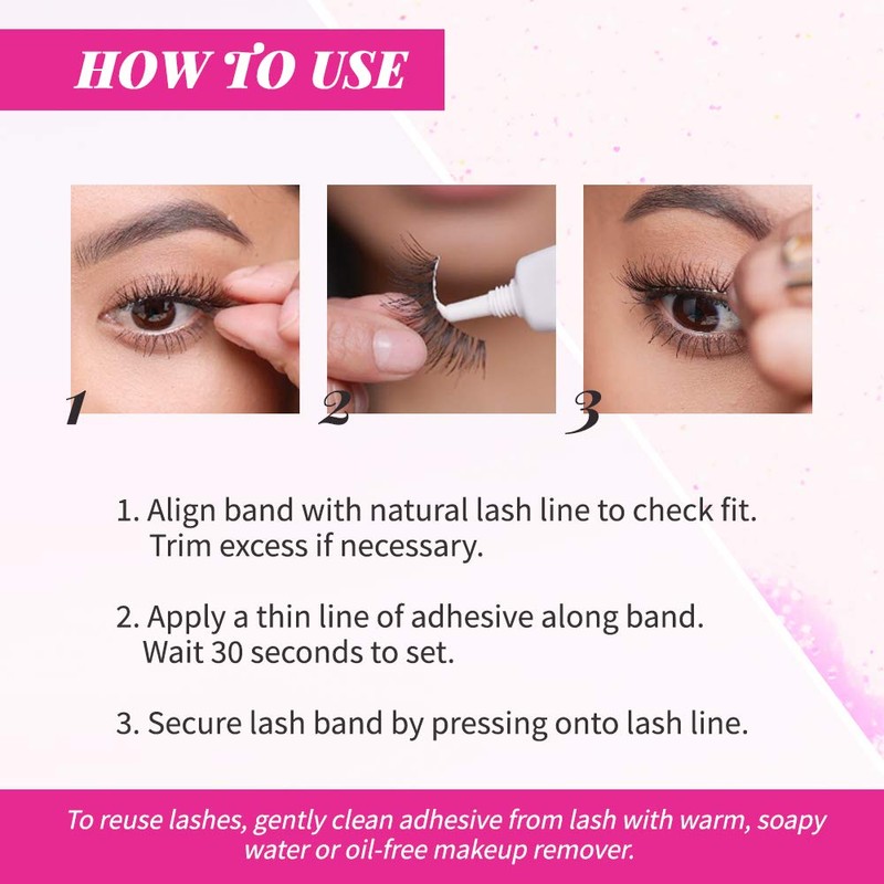 Andrea Two of a Kind Face Eyelashes 53 - Black