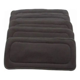 5 Absorbentes Nocturnos Charcoal 5 Capas Alva Baby Original                                                                                           