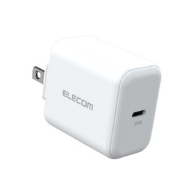 Elecom MPA-ACCP26WH USB Outlet Charger 30W (USB PD Compatible) USB-C x 1 Swing Plug White