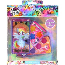 TownleyGirl My Little Pony Super Sparkly Lip Gloss For Girls in Cell Phone Compact, 8 flavors