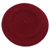 Umeepar Wool French Beret Hat Solid Color Winter Hat for