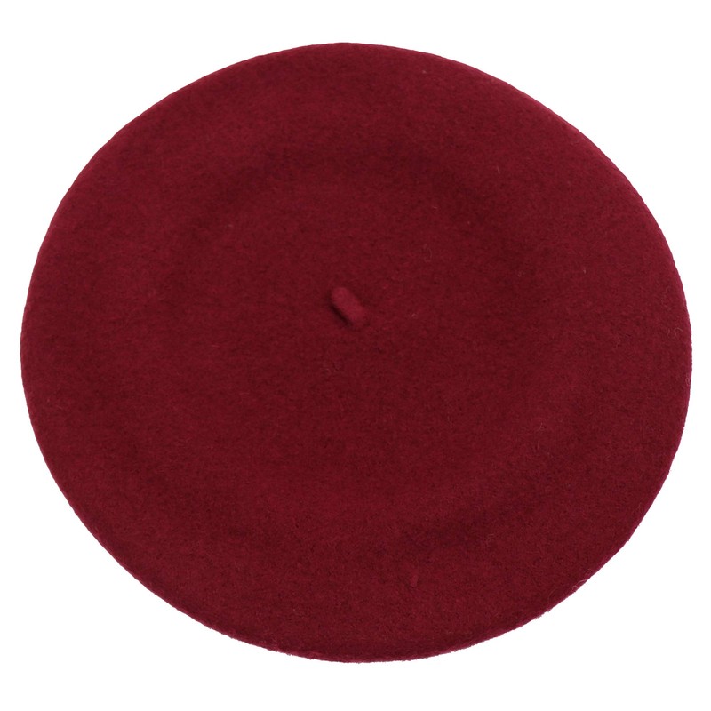 Umeepar Wool French Beret Hat Solid Color Winter Hat for