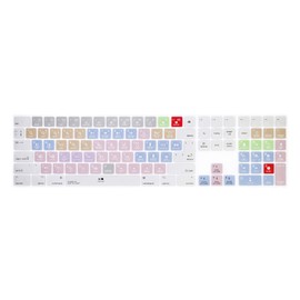 HRH Avid Pro Tools Shortcut Hotkey Silicone Keyboard Cover Keypad Skin for Magic Keyboard with Numeric Keypad A1843 MQ052LL/A Released in 2017/2018(US/EU Layout)