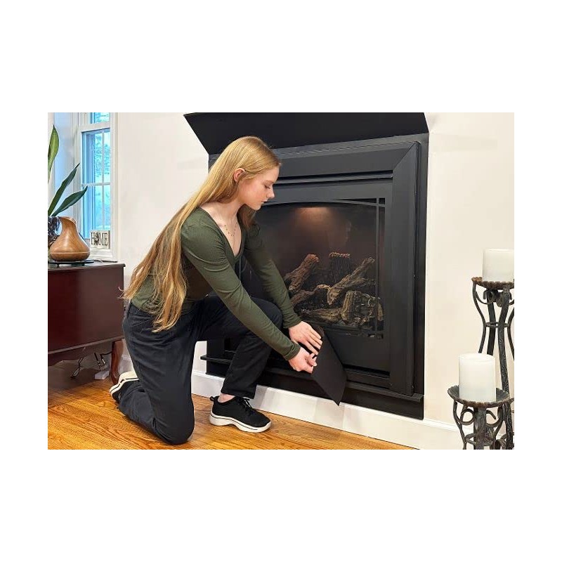 Draft Décor Magnetic Fireplace Vent Cover (40 Sizes & Sample)