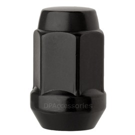 DPAccessories 16 Black 12x1.25 Closed End Bulge Acorn Lug Nuts - Cone Seat - 19mm Hex LCB3B5HE-BK04016