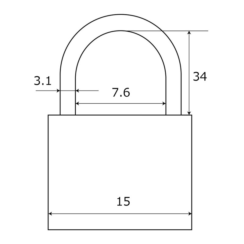 Waki Sangyo WAKI TWE Barrel Lock 0.6 x 1.3 inches