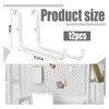 Gokoti 12Pcs Peg Board Hooks, Peg Board Accessories, Long Peg