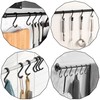 TEKONDA Pack of 12 S Hooks Kitchen Hooks Black Aluminium