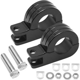 LCAPT 2 Pack 1-1/2 inch Highway Foot Peg Mount Clamps Replacement for Harley Davidson, Kawasaki, Suzuki Yamaha