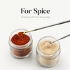 4 Pcs Retractable Mini Scoop Spoons,Tiny Capacity Spoons with Storage
