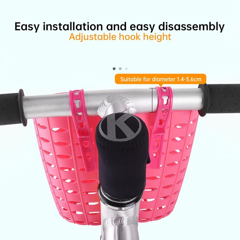 Children's Bicycle Basket, Portable Bicycle Basket, Front Bicycle Basket, Children's
