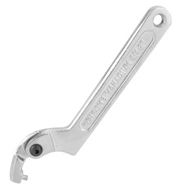 BOXOB Adjustable C-Hook Tensioner Wrench, 19-51 mm Chrome Vanadium Steel Pin Wrench with Round Head for Tightening Lock Nuts, Bearings, Vehicles and Mechanical Devices