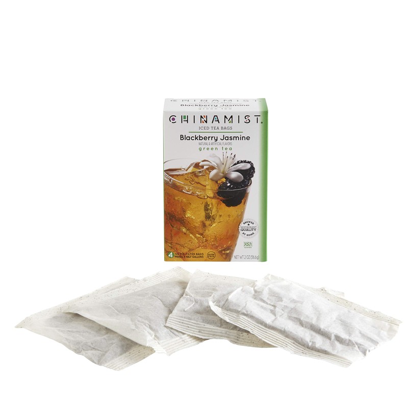China Mist Iced Tea Brew-at-Home Iced Green Tea, Blackberry Jasmine,
