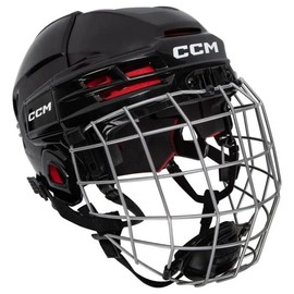 CCM Tacks 70 Hockey Helmet Combo with Cage, Junior/Youth (Black, Junior)