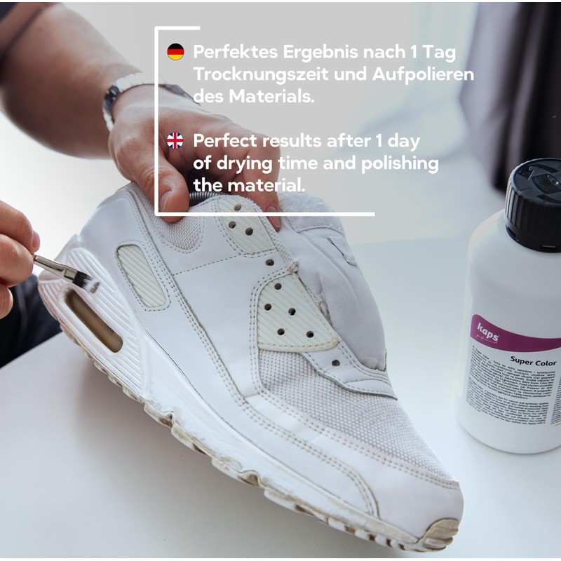Leather dye for natural leather, synthetic and textile. Developed Super