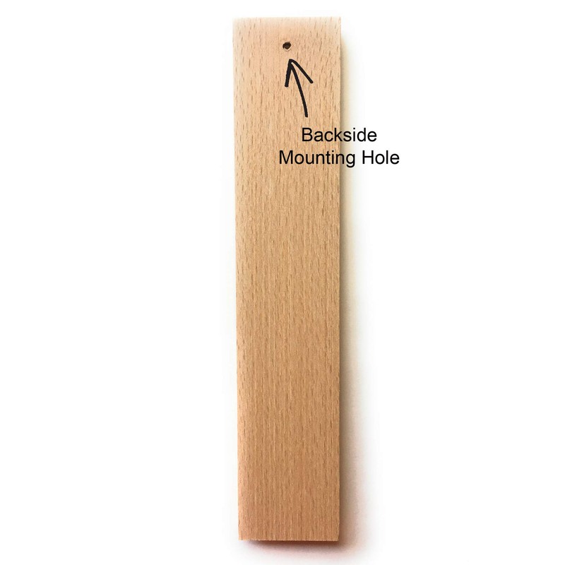 Hokco Analog Wall Thermometer Beechwood 7.8 inch Fahrenheit Temperature Scale