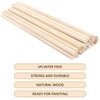 Belle Vous 100 Pack 7mm Natural Round Wood Dowel Rods