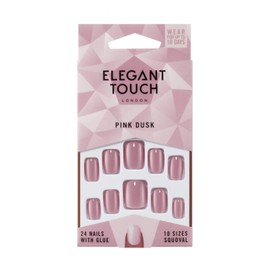 Elegant Touch Colour False Nails - Pink Dusk (Squoval)