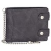 Ledershop24 Gift Set – Faux Leather Biker Wallet with Chain