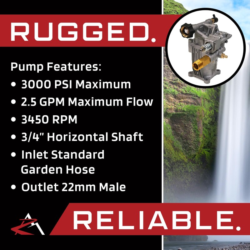 Homelite Universal POWER PRESSURE WASHER WATER PUMP 3100 psi 2.5