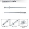 RATCHROLL 50 Pcs Open End Large Flange Blind Rivets 3mm