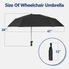 Wheelchair Umbrella with Holder - Electric Wheelchair Sunshade Awning Stand