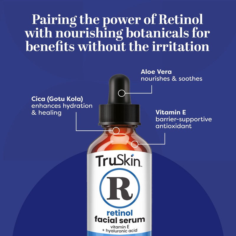 TruSkin Retinol Serum for Face – Gentle Anti-Aging Serum with