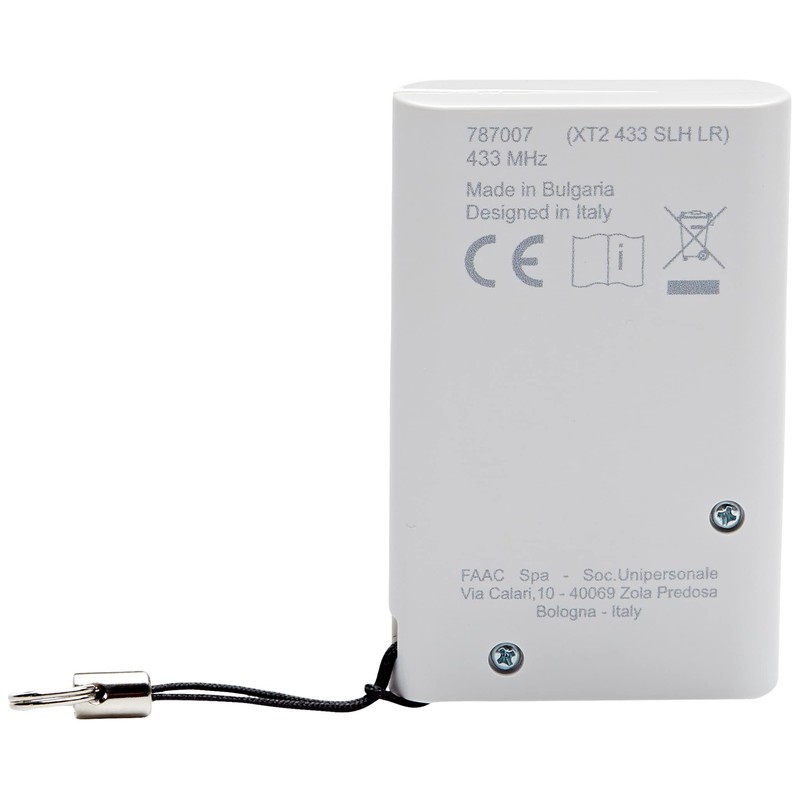 Faac 787007 XT2 433 SLH 2-Kanal-Sender, Fernsteuerung, Gate-Automation, 433 MHz,