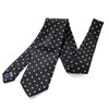 MICHIKO LONDON Brand Necktie, 100% Silk, Woven Pattern, Checkered Dots